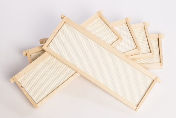 Canacell Assembled Wooden Frame Set with white plastic foundation sheets